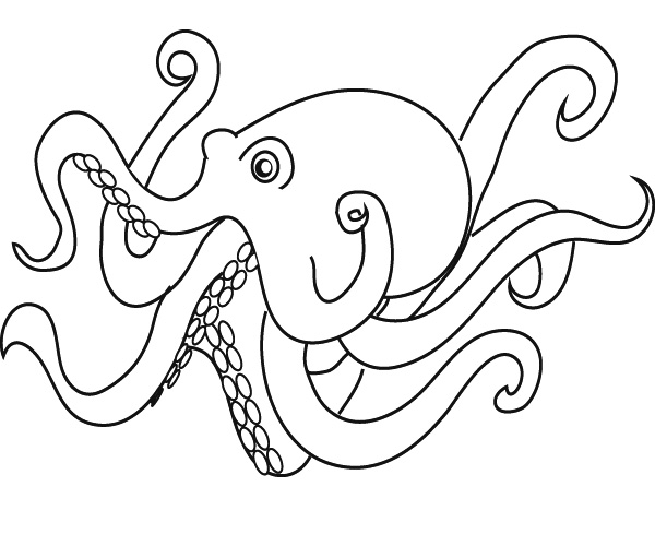 octopus coloring book pages - photo #18