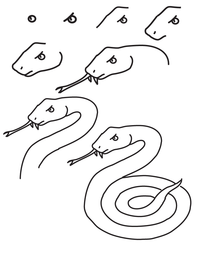 drawing snake