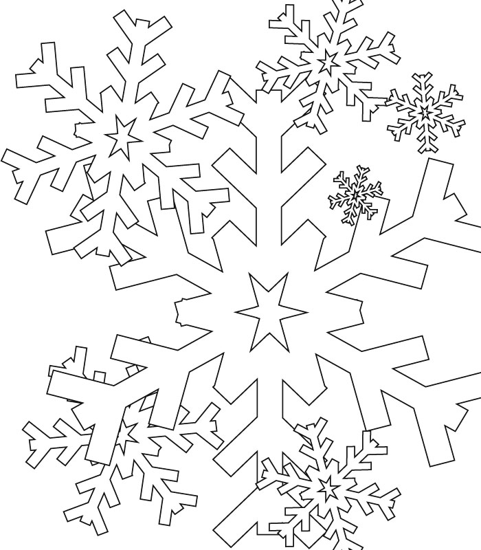 coloring snowflake