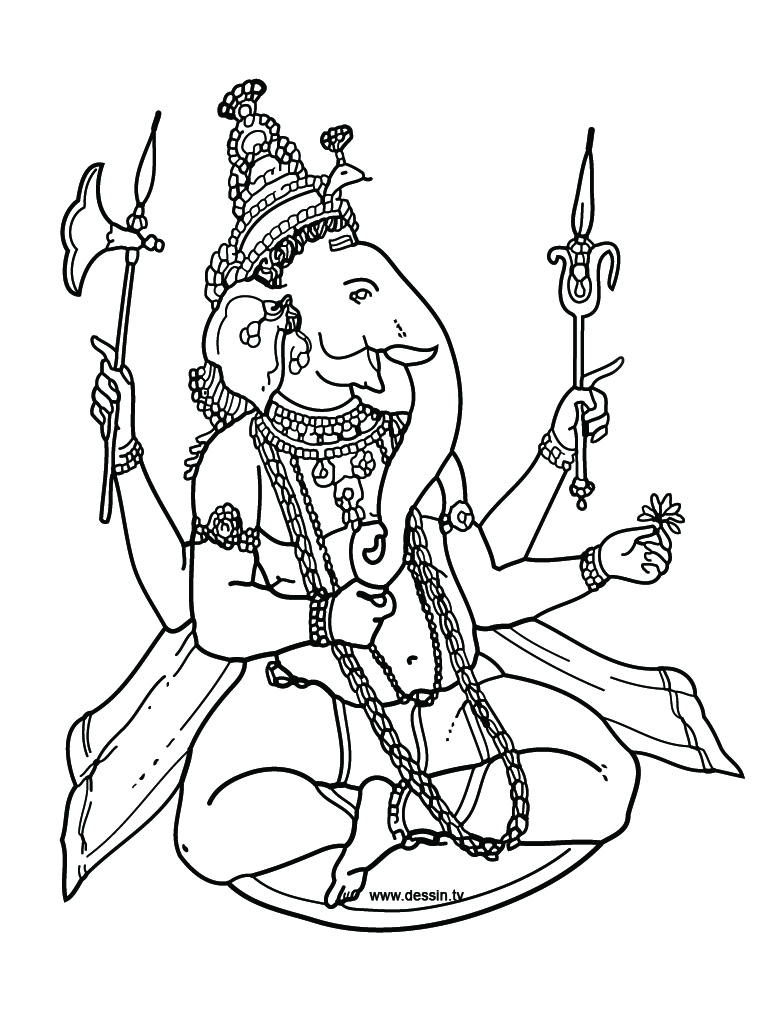 ganesh coloring pages - photo #31