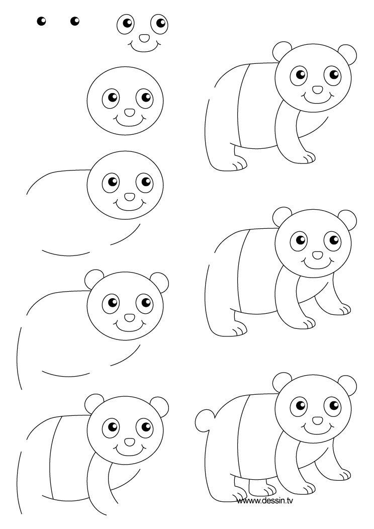 drawing panda