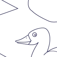 Drawing duck