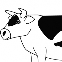 Coloring cow