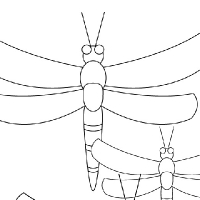 Dragonfly Wing Coloring Pages