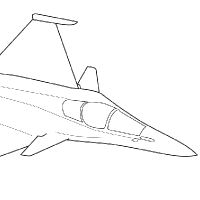 Coloring fighter plane