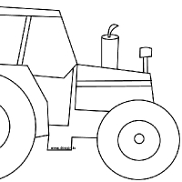 Coloring tractor