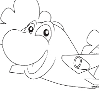 Coloring funny plane