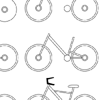 Drawing bicycle