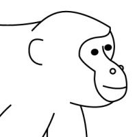 Coloring monkey