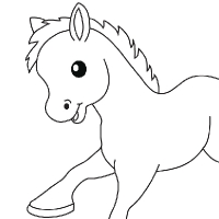 Coloring little pony