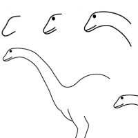 Drawing diplodocus