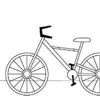 Coloring bicycle